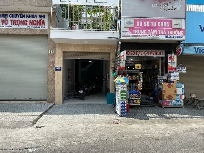 Cho thuê mặt bằng vỉa hè cách chợ Tân Bình- Lý Thường Kiệt 500m