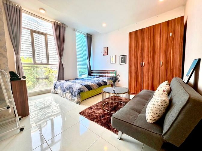?Căn Hộ 1PN 45m2_View City_Thang Máy_Gần cầu Thị Nghè_Cầu Thủ Thiêm?
