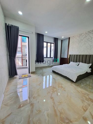 Căn hộ Studio ban công, Full nội thất_ngay Nơ Trang Long, ĐH Văn Lang