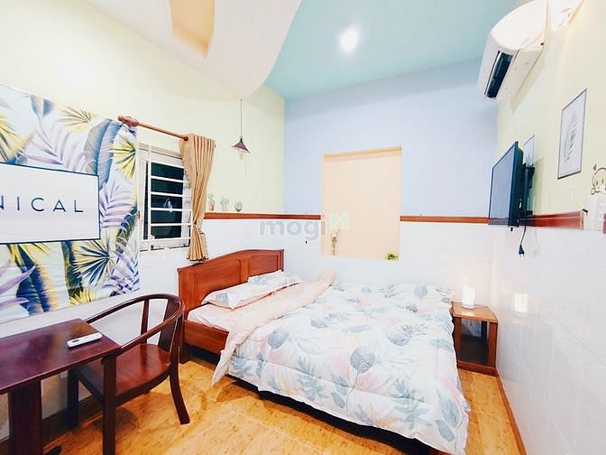 Phòng studio cửa sổ cao cấp full nội thất P14 Gò Vấp