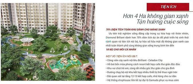 Bán căn hộ 2 PN 96m2 Diamond Brilliant Celadon City giá 4,9 tỷ
