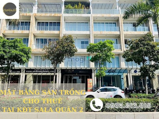 Cho thuê mặt bằng sàn 130m2 giá 110 triệu/tháng - KĐT Sala Quận 2