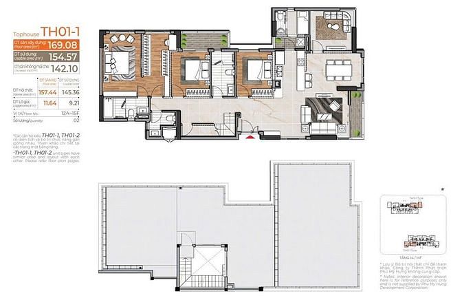 Bán căn hộ Penthouse Cardinal Court Phú Mỹ Hưng. LH 0788 253 939 Em