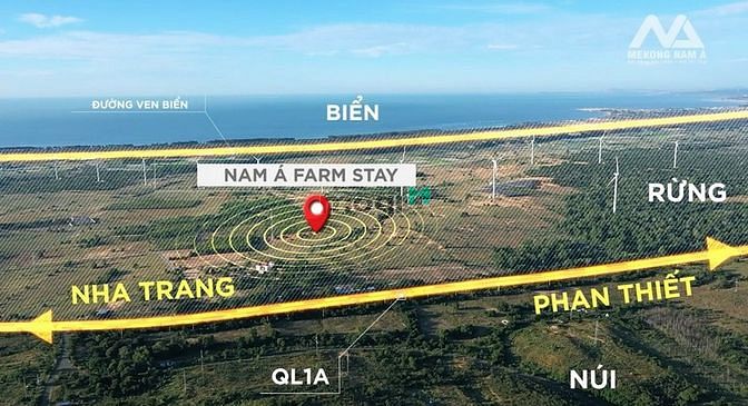 Bán cắt lỗ lô đất view biển cực đẹp 4860m2 Tuy Phong,ngay KDL Cổ Thạch