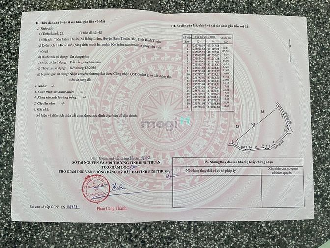 Bán 12,463m2 đất CLN hồng liêm có hồ tự nhiên chỉ 190k/m2, 2 mặt tiền