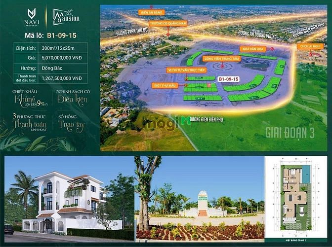 Lô kề góc biệt thự ngay liền kề phố cổ Hội An, ngay sông Thu Bồn