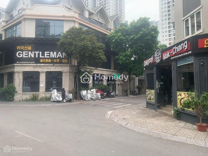 Cho thuê nhà mặt phố Nam Trung Yên _lô góc MT 6m DT 60mx3T Giá: 55tr/t