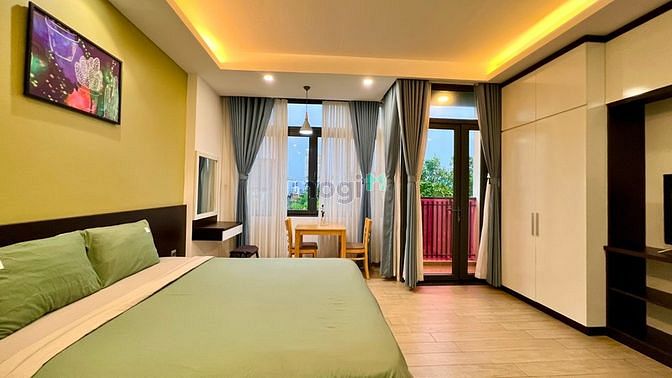 Căn Hộ 1PN Tách Bếp Thiết Kế Hiện Đại - Bếp Rộng, Ban Công Thoáng