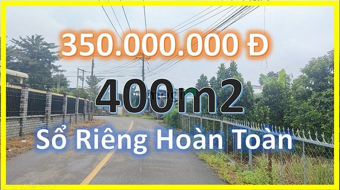 Duy nhất lô đất thị trấn 445m2 sổ riêng hoàn toàn chỉ từ 370tr
