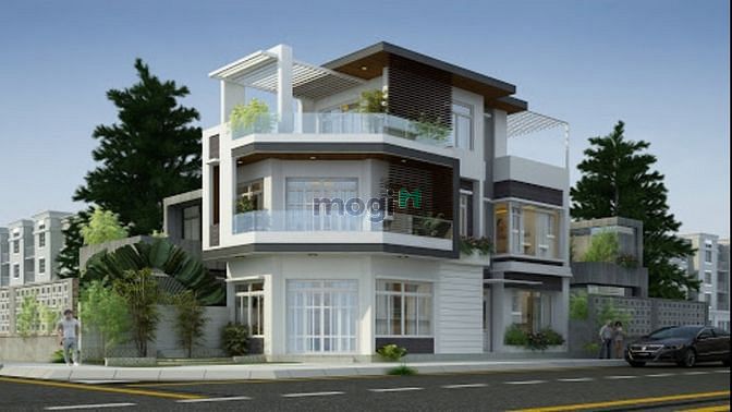 GV. Nhà CĂN GÓC 2 mặt đường gần MT Lê Đức Thọ. 100m2, 4T, ngang 16M.