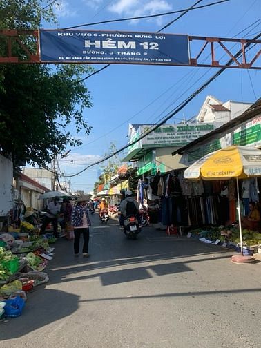 Nền đẹp hẻm oto, tặng GPXD, Hẻm 12 Chợ Da Liễu Đường 3/2, Cần Thơ