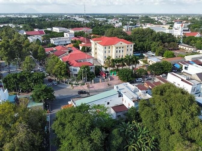 BÁN ĐẤT MẶT TIỀN THỊ TRẤN đường Ngô Gia Tự huyện Gò Dầu Tây Ninh 288m