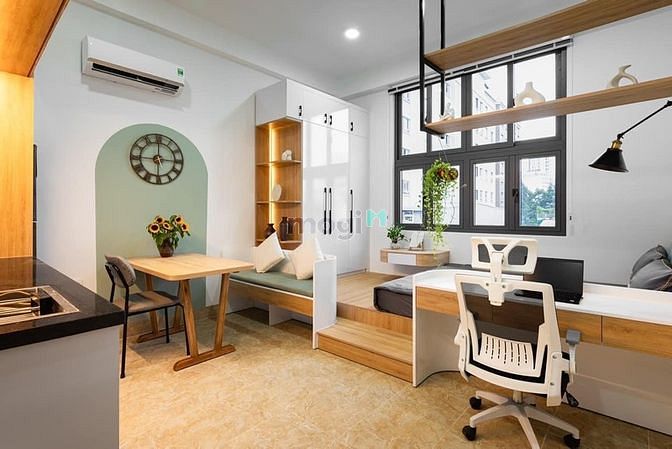 Trống căn Studio với tone màu SANG TRỌNG+BAN CÔNG thoáng mát+ full NỘI