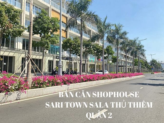 Bán căn Shophouse Mặt tiền B2 Saritown- Sala, cạnh trường Quốc tế Úc.