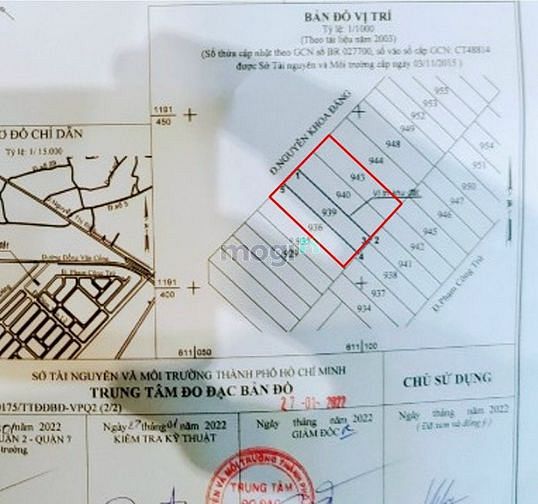 Bán đất mặt tiền đường Nguyễn Khoa Đăng Quận 2, ? 771m2 TL Cc
