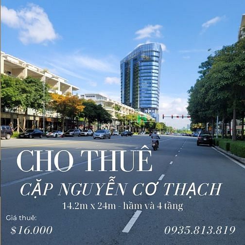 Cặp Shophouse cho thuê MT Nguyễn Cơ Thạch 1200m2 - 392 triệu - Sala Q2