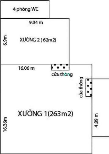 *Cho thuê kho xưởng*330m2 gần Nam Cao, Phường Tân Phú, Quận 9