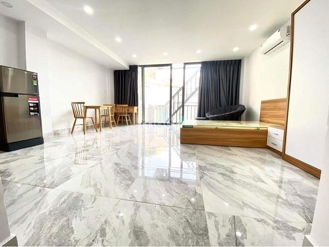 Căn hộ Nguyễn Văn Đậu_Studio ban công, Full nội thất_Gần ĐH Văn Lang