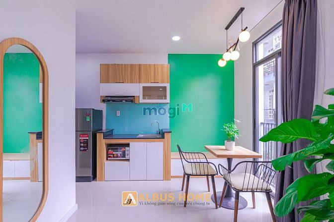 Căn hộ studio, 1PN mới xây FULL nội thất có BAN CÔNG gần sân bay TSN