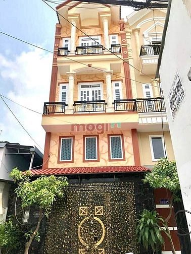 Nhà mới đẹp mê ly, HXH 7 chỗ thông, 54m2 x 4T, 4pn, Q12, chỉ 5.2 tỷ