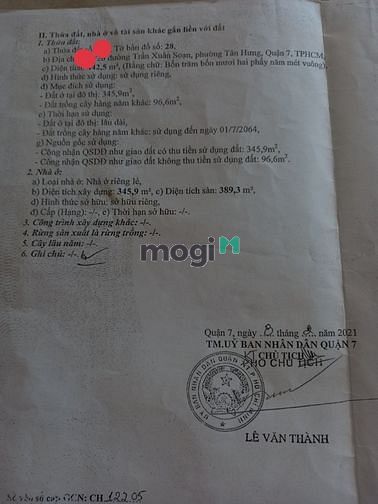 Chuyển nhượng nhanh dãy trọ 20 phòng - Trần Xuân Soạn - Quận  7 - HCM.