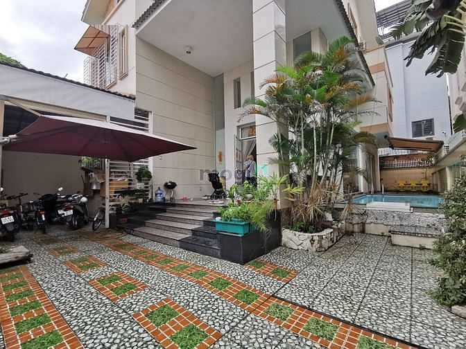 Cho Thuê Biệt Thự Hồ Bơi 400m2 Trệt 3 Lầu 4 Phòng Đường THẢO ĐIỀN