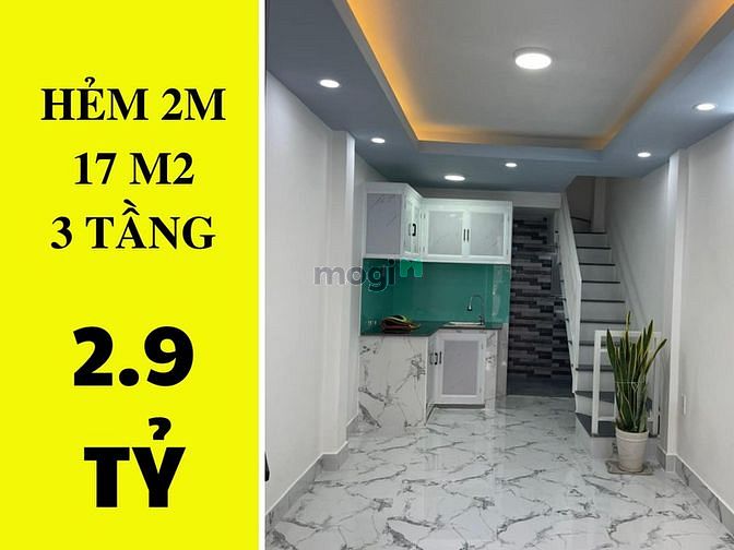 ✔️  Nhà Hồ Biểu Chánh P.11 Phú Nhuận - 17m2 - 3 tầng - 2.9 tỷ
