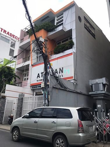 Cho thuê nhà 2mt Lam Sơn, P 6,  Bình Thạnh, Dt: 7m x 18m, 3 lầu. 45tr