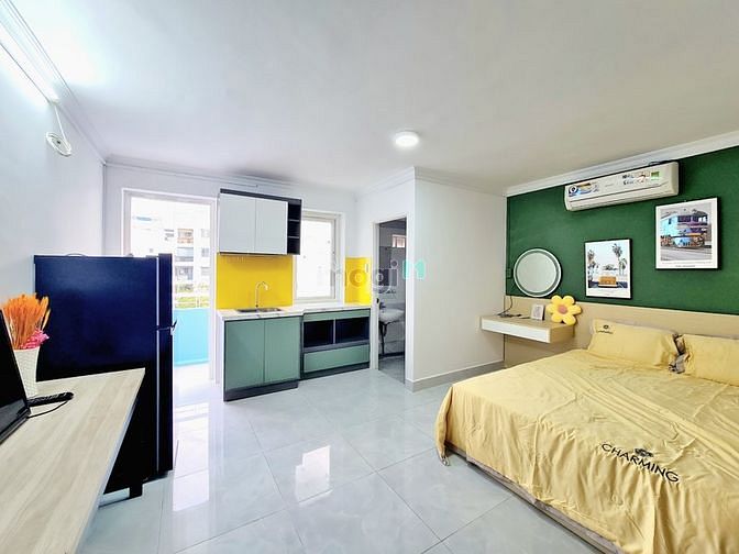 Studio cửa sổ_ban công_full NT gần cầu Lê Văn Sỹ,cầu Công Lý,Công trườ
