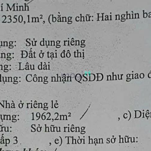 MTKD đường Tỉnh Lộ 10 - Tên Lửa 2625m² ( 24/50 x 70 ) Đất thổ cư