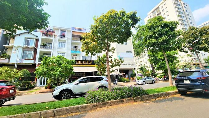 Cho thuê Nhà mặt tiền đường Hà Huy Tập khu Nam Thiên, Phú mỹ hưng, Q.7