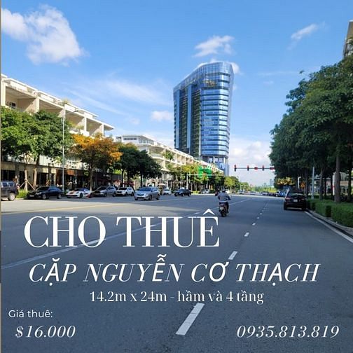 Cho thuê cặp thông nhau MT Nguyễn Cơ Thạch KĐT Sala Q2 1200 m2 392tr