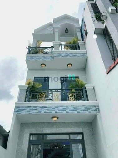 Nhà 3 tàng mới đẹp, hẻm xe hơi 1/ HTP, Thị trấn Nhà bè. 4*25, 5,5 tỷ.