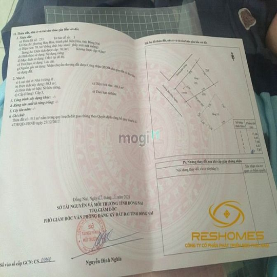 Bán nhà sổ hồng thổ cư, 3 phòng ngủ, gần bệnh viên tâm thần, giá 3,3t