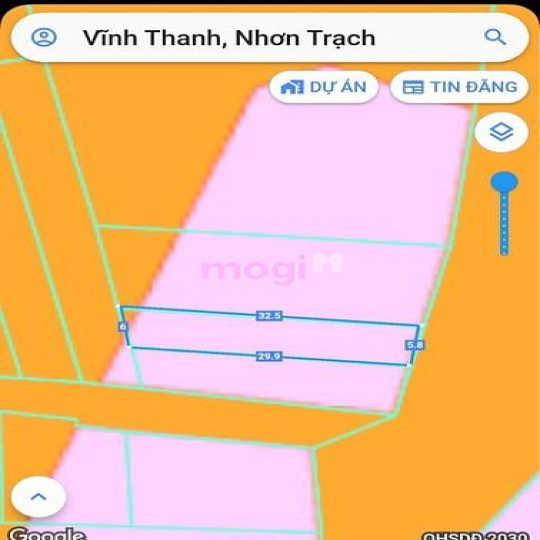 Bán đất xã Vĩnh Thanh &2, đường Hùng Vương, 178m2, giá 1 tỷ 2
