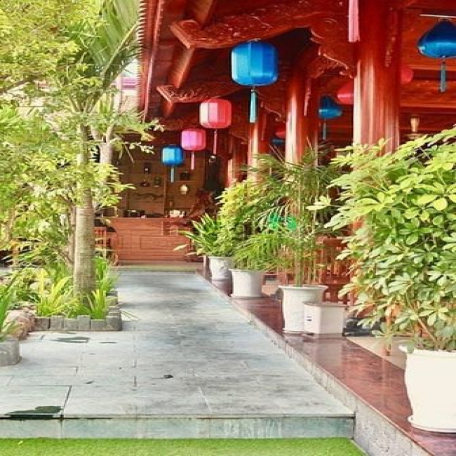 MB có sẵn nhà gỗ, không gian sân vườn hợp kinh doanh nhà hàng, cà phê