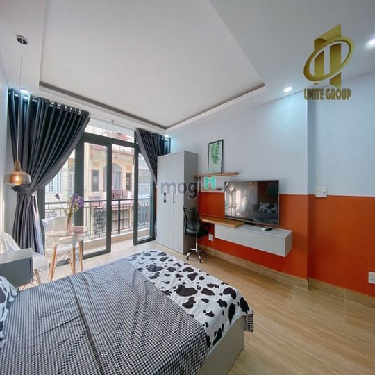 Phòng Ban Công, Nội Thất_40m2 Đ.Nguyễn Thái Bình _Gần Đh Văn Lang_Nowz