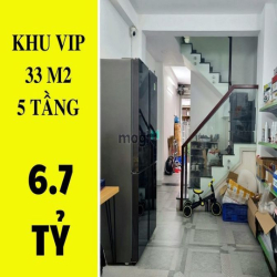 ✔️  Nhà Hẻm xe hơi Phan Xích Long Phú Nhuận - 33m2 - 5 tầng - 6.7 tỷ
