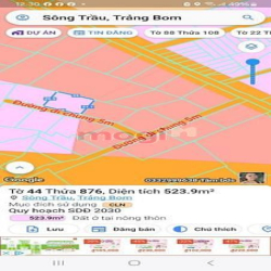 Bán 523m full hồng, ấp 1 Sông Trầu, huyện Trảng Bom