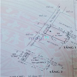 1,15ty - 11.9m2: nhà hẻm 874/28/7 Đoàn Văn Bơ, 1 lầu