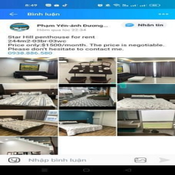 Cho thuê Penthoues star hill, nhà đẹp, giá chỉ 35 triệu