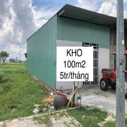 Cho thuê nhà tiền chế 100m2 5tr/1 tháng