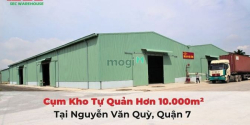 Cho thuê cụm kho tự quản hơn 10.000m2 tại Q7. Diện tích thuê từ 45m2