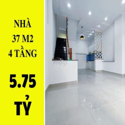 ✔️  Bán nhà Lê Văn Sỹ P.10 Phú Nhuận - 37m2 -  4 tầng - 5.75 tỷ