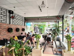 Cho thuê mặt bằng quán cafe 2 mặt tiền, đầy đủ đồ nghề, giá 12.5tr/th.