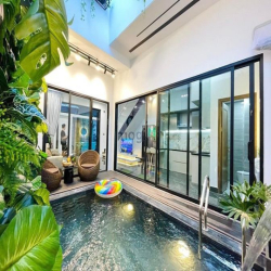 Nhà 3 tầng 3 mê Villa Hồ Bơi _  TRẦN CAO VÂN