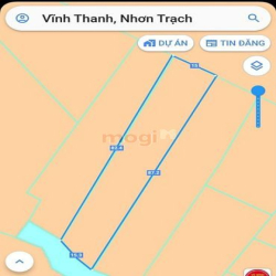 Bán đất xã Vĩnh Thanh &2, sông Ông Kèo 1196m2, giá 1tr7