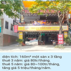 Cho thuê MBKD Lô góc Lê Trọng Tấn Làm nhà hàng 160m2. 3 Tầng