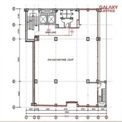 Cho thuê tòa nhà VP 2 hầm+10 tầng, 2.200m2 sàn, giá 45.000USD/ tòa