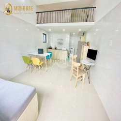 Cho thuê căn hộ gác ban công 40m2 máy giặt riêng  gần ngã 4 Bảy Hiền